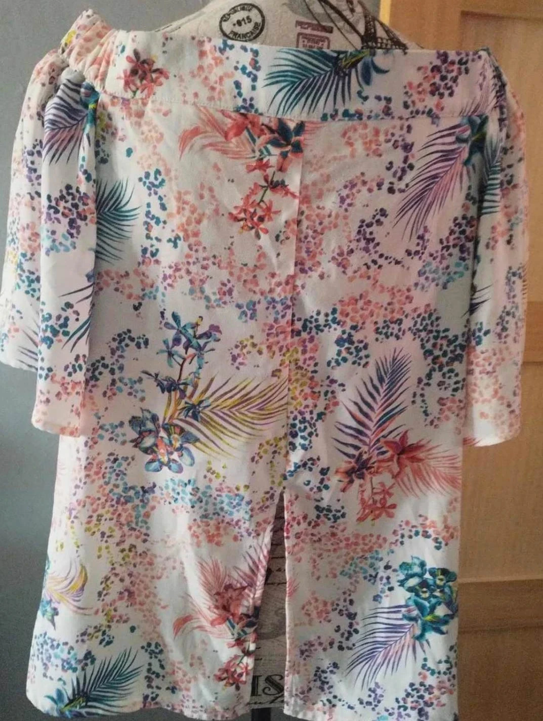 Floral tunic with wide collar, Mosquitos, size 36 – photo 6
